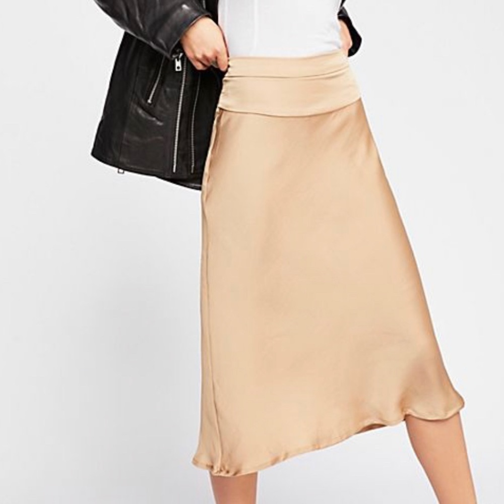 Free People NWT bias cut skirt